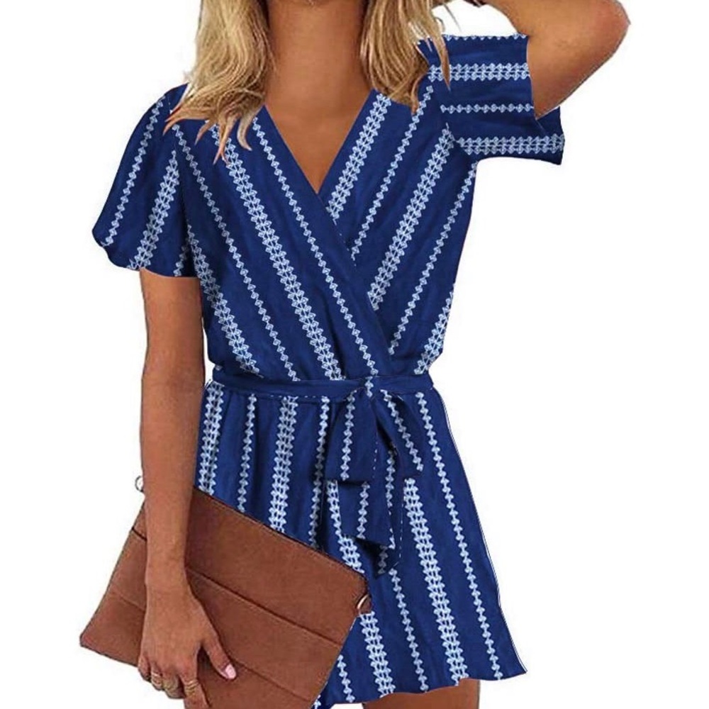 LIKE NEW Romper w Tie